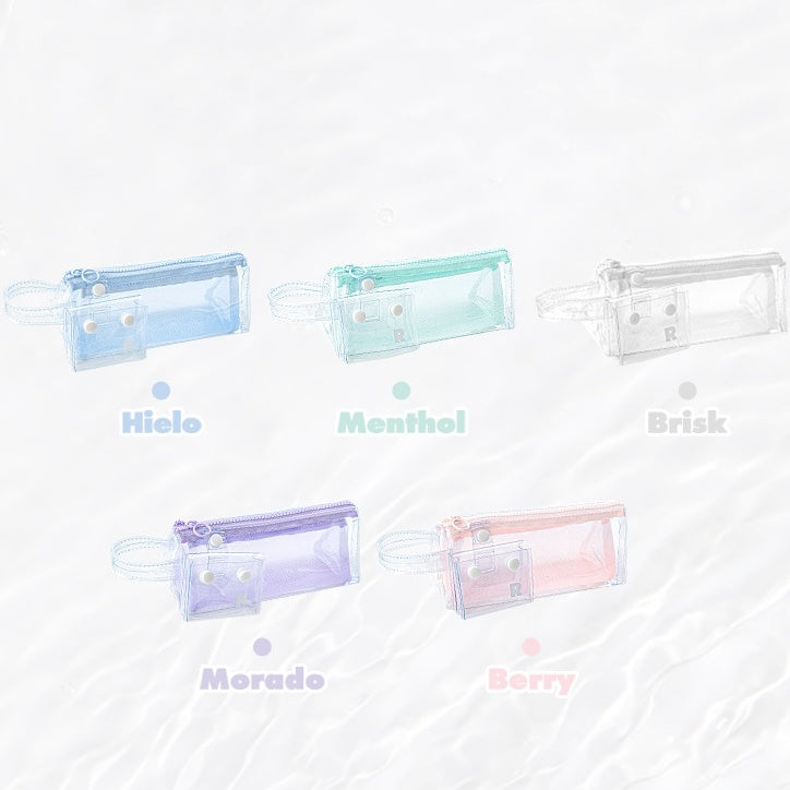 Summer Transparent Waterproof Detachable Pencil Case, Beach Makeup Bag