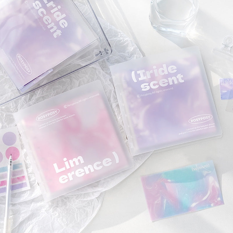 Gradient Transparent 6-Ring DIY Notebook