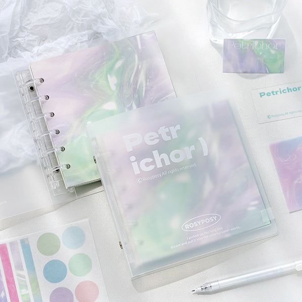 Gradient Transparent 6-Ring DIY Notebook
