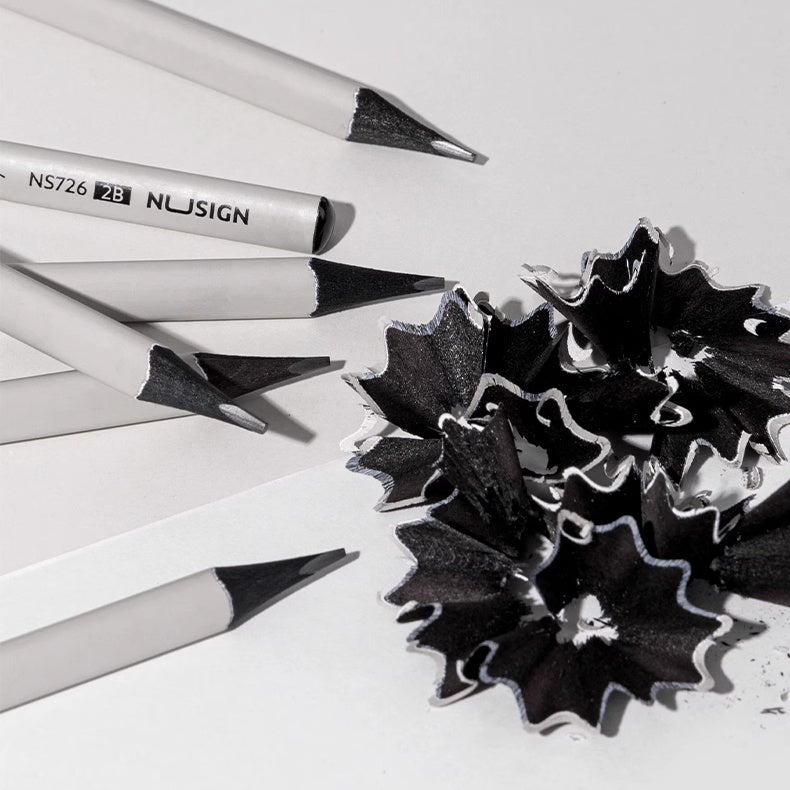 Modern Minimalist Black Wood Gray Pencil-pack of 10