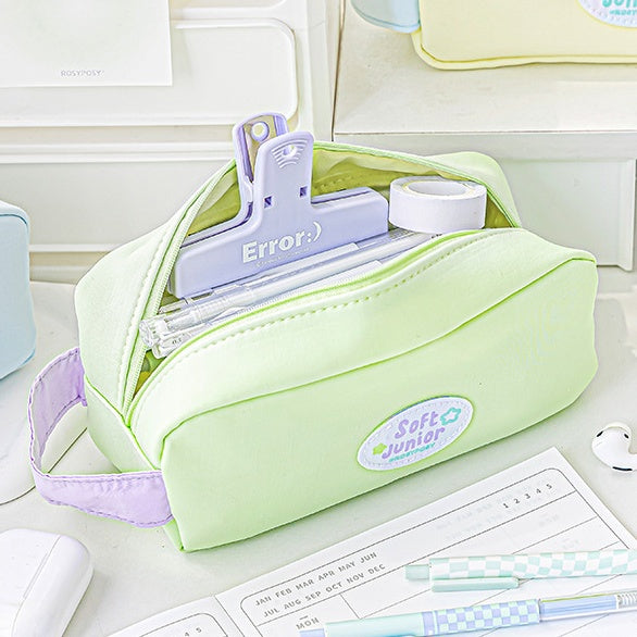Summer Colorful Dopamine Large Capacity Light Cotton Pencil Case