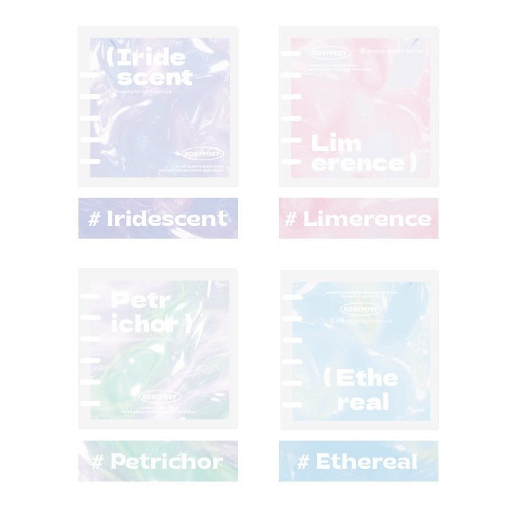 Gradient Transparent 6-Ring DIY Notebook