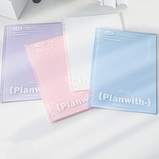Soft 6 Holes Binder Lightweight Notebook – 360° Foldable B5, 100g Paper, Comfortable Grip, Waterproof Cover, Summer Vibes
