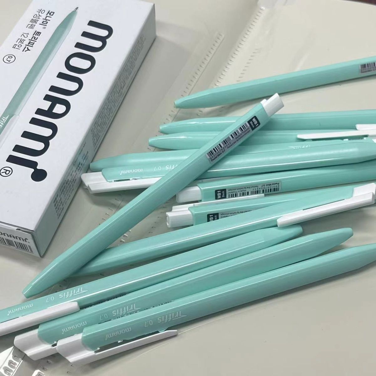 Minimalist Triangle Morandi Color 0.7mm Retractable Ballpoint Pen