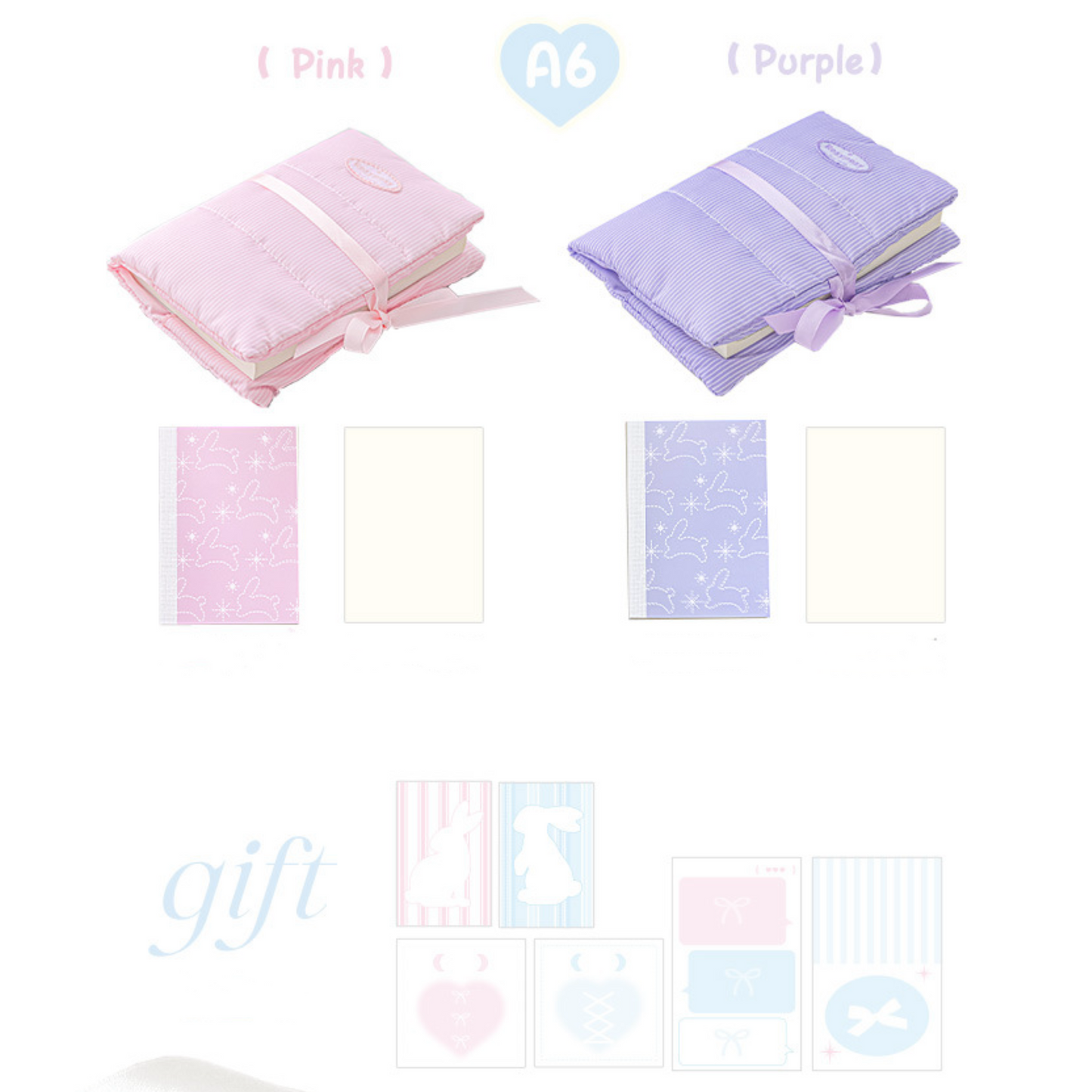 Soft Padded DIY Notebook with Strap & Card Slot – Sticky Notes Gift