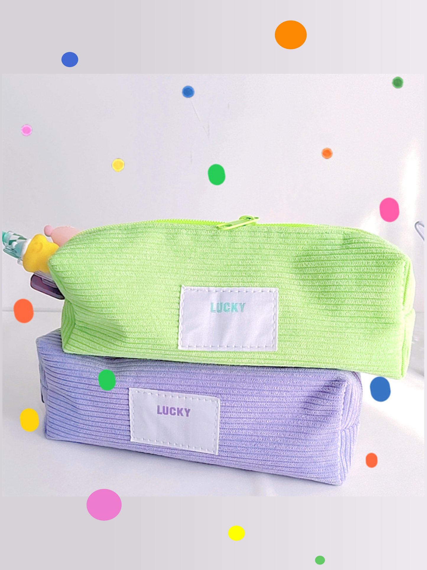 Candy-colored Velvet Pen Case