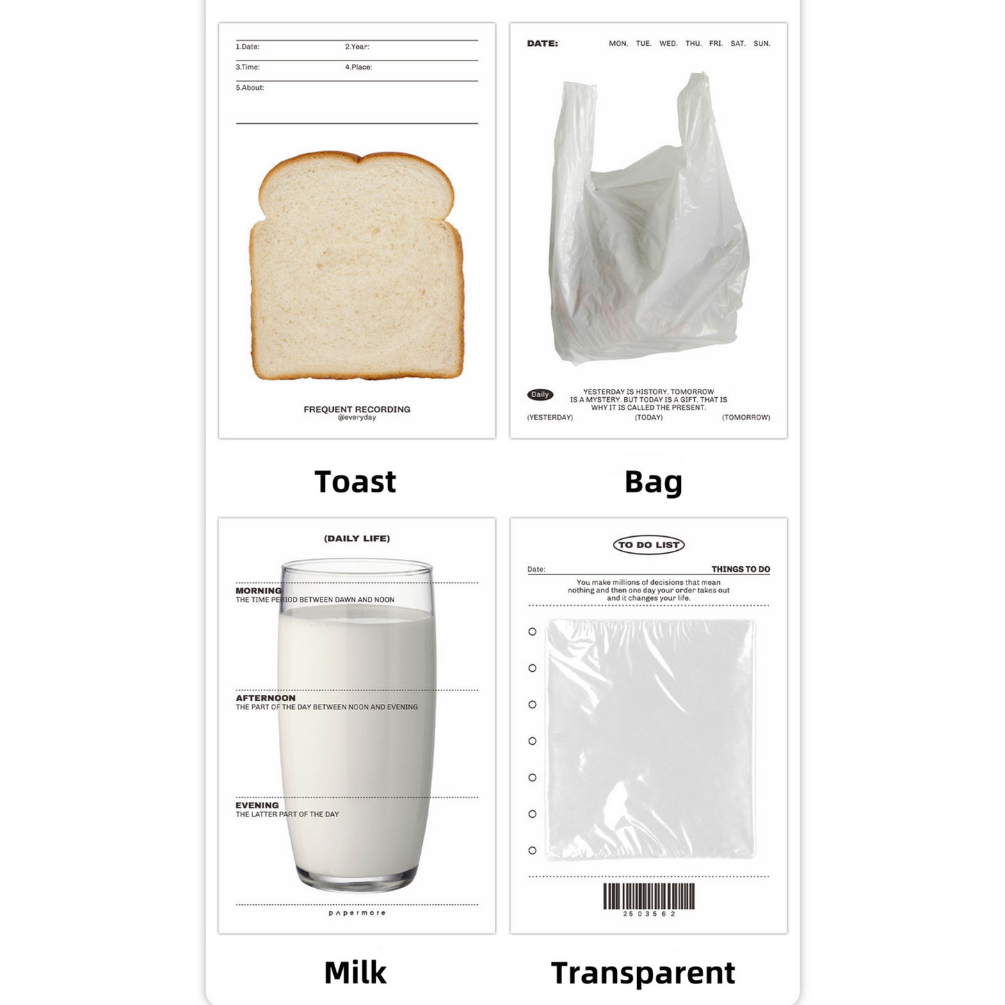 Breakfast Theme Memo Pad Sticky Notes