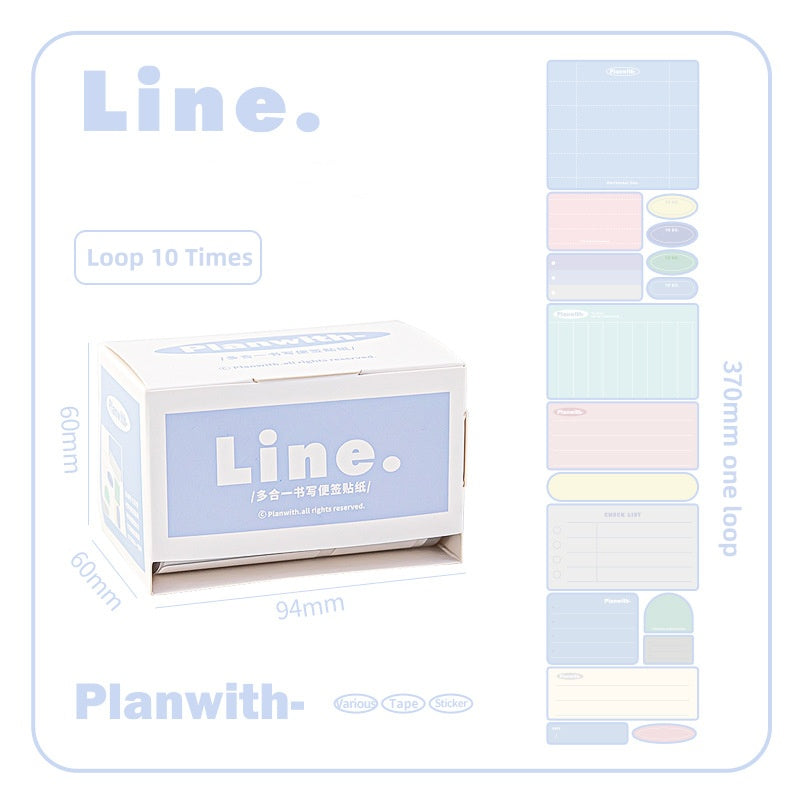 Multi-Function Pull-Out Sticky Note Roll – All-in-One Handy Note-Taking Assistant