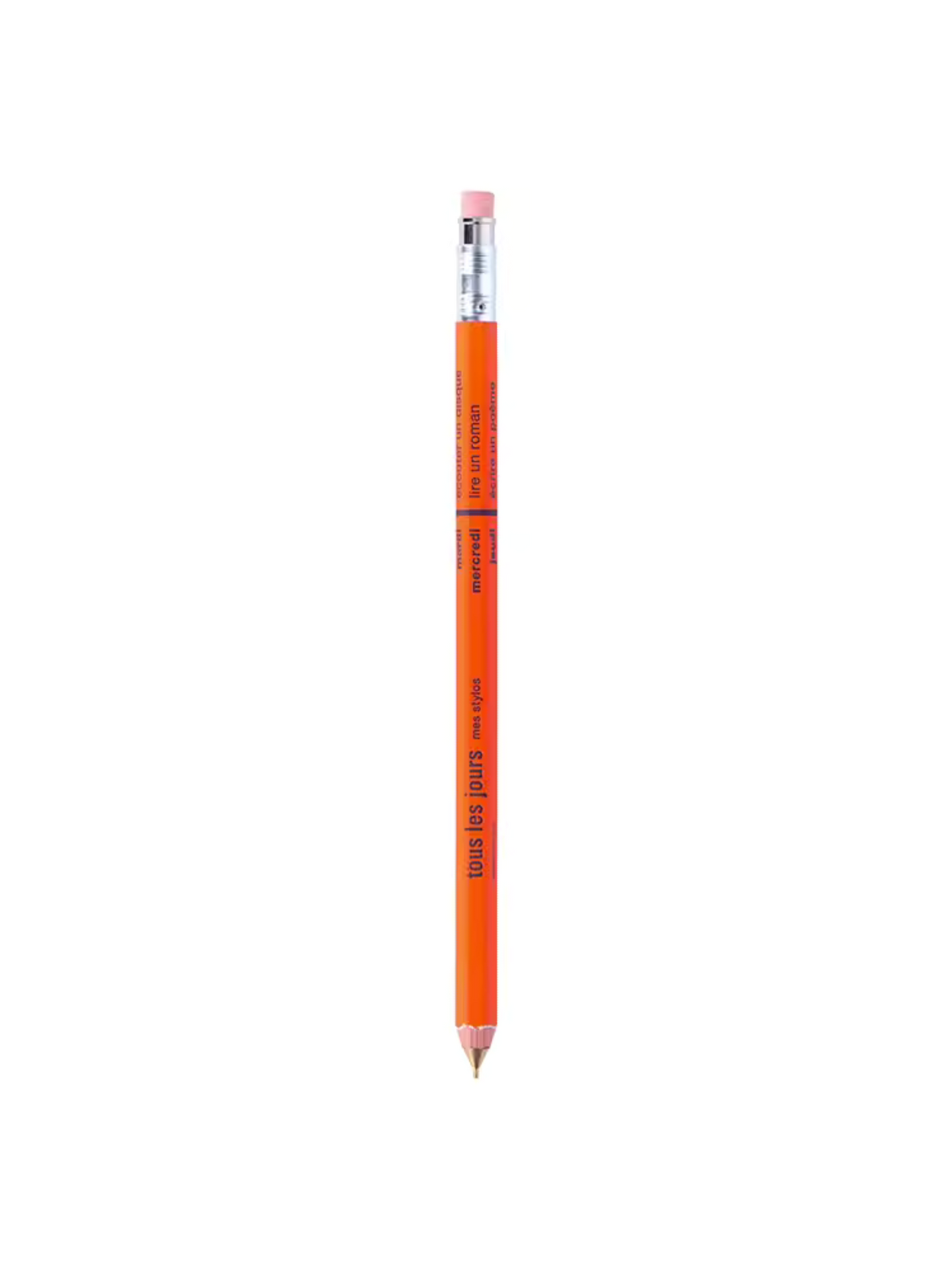 MARK'STYLE Series Macaron Color-Block Wooden Barrel Retractable Mechanical Pencil