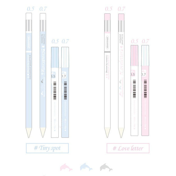 Cute Hexagonal Mechanical Pencil Set
