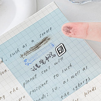 Transparent Pearlescent Sticky Notes – Quick-Dry, Smudge-Free Writing for Note-Taking