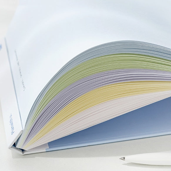 Tearable Notepad with 5-Color Inner Pages – Planner Notebook with Thick Backing