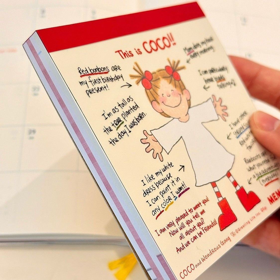 Cartoon Cute Coco Memo Pad – Colorful Non-Sticky Notes, Notepads