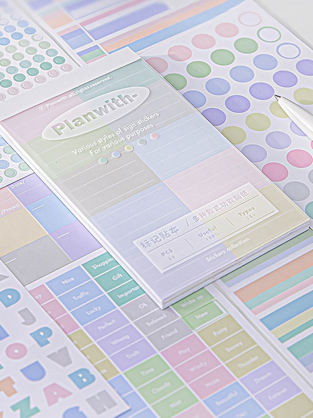 Various Multi-Function Index Tabs – Categorized Index & Highlight Sticky Notes