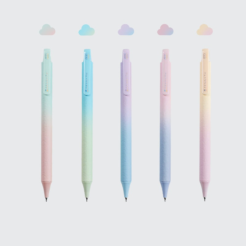 Stylo gel dégradé Cloud Cotton Candy 0,5 mm pour le Dreamy Heart - lot de 5