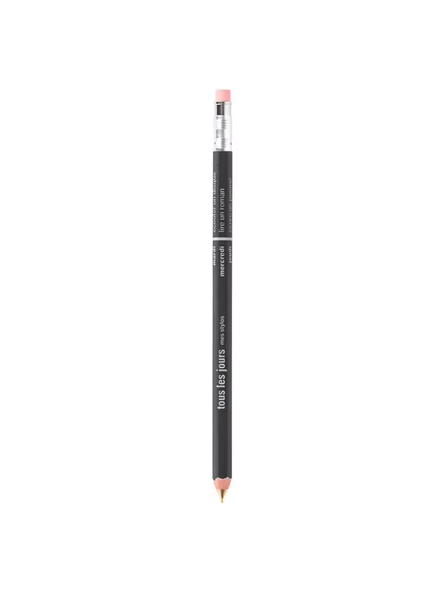 MARK'STYLE Series Macaron Color-Block Wooden Barrel Retractable Mechanical Pencil