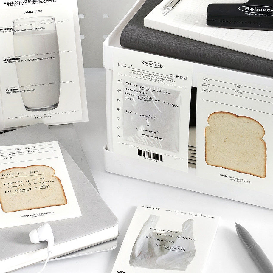 Breakfast Theme Memo Pad Sticky Notes