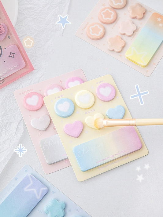 Eyeshadow Palette Sticky Notes – Gradient Aesthetic Index Tabs
