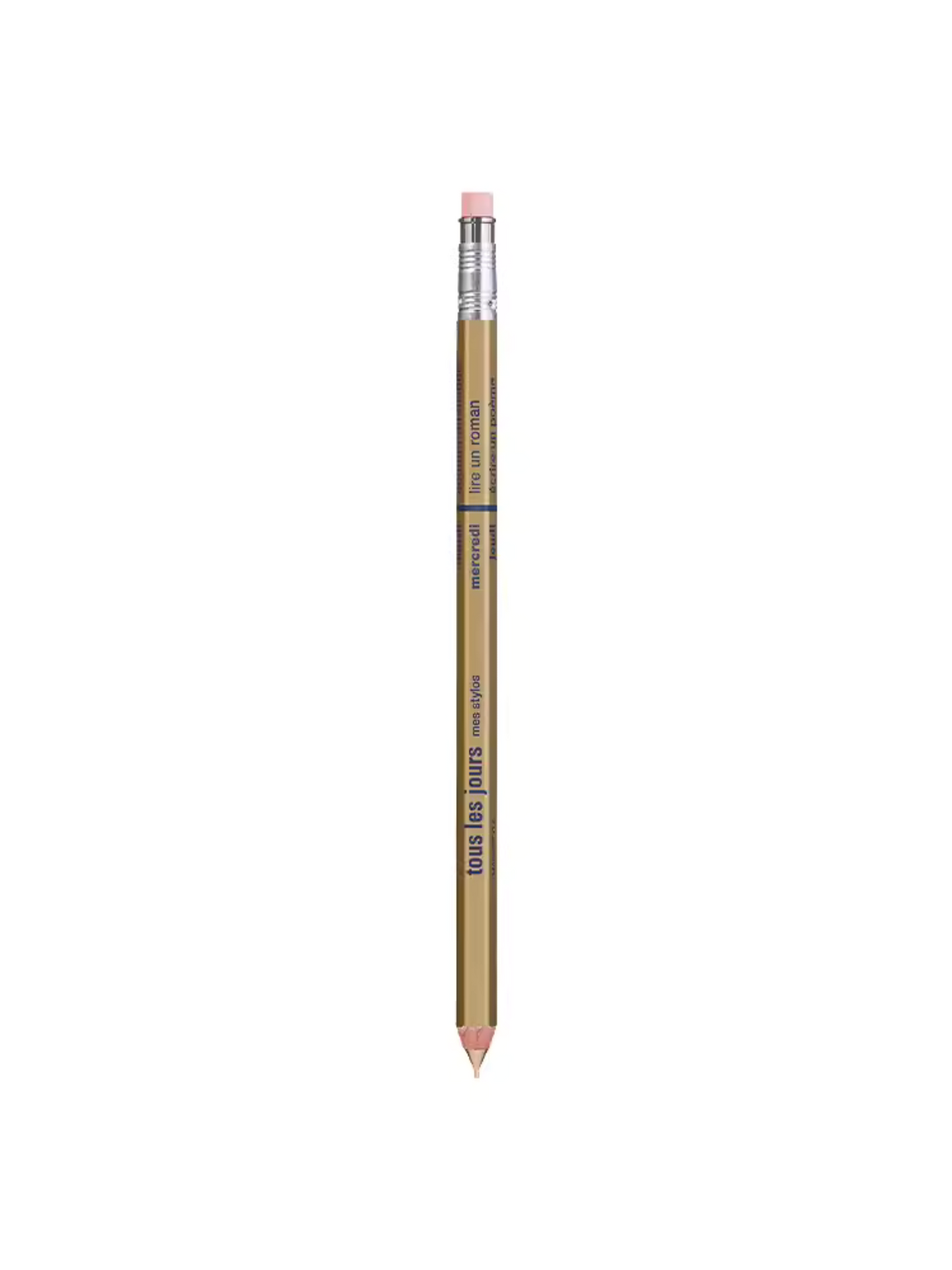 MARK'STYLE Series Macaron Color-Block Wooden Barrel Retractable Mechanical Pencil