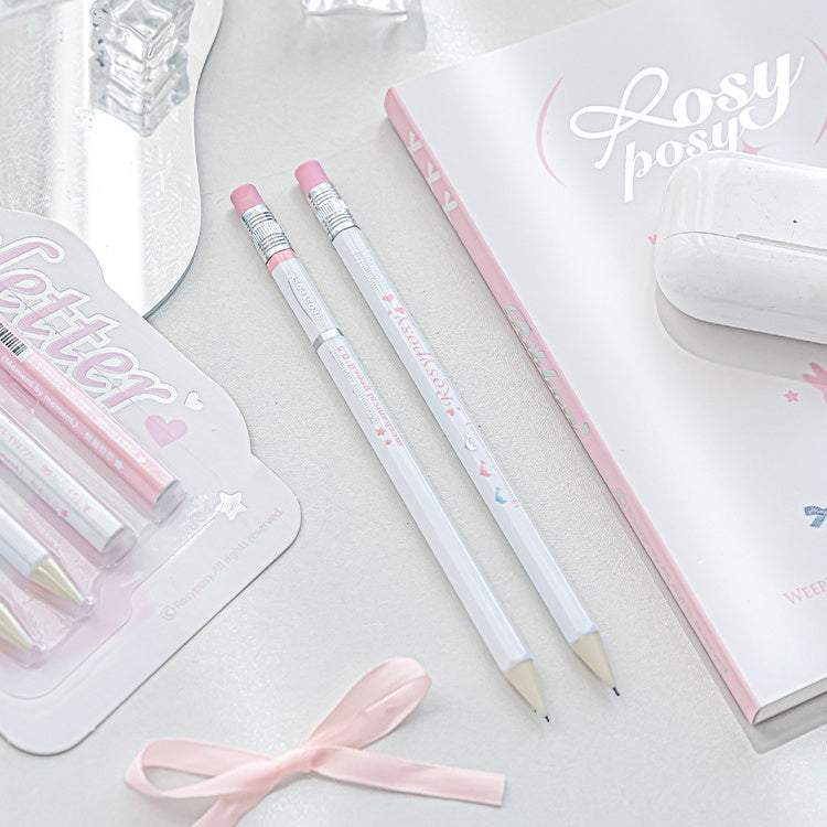Cute Hexagonal Mechanical Pencil Set