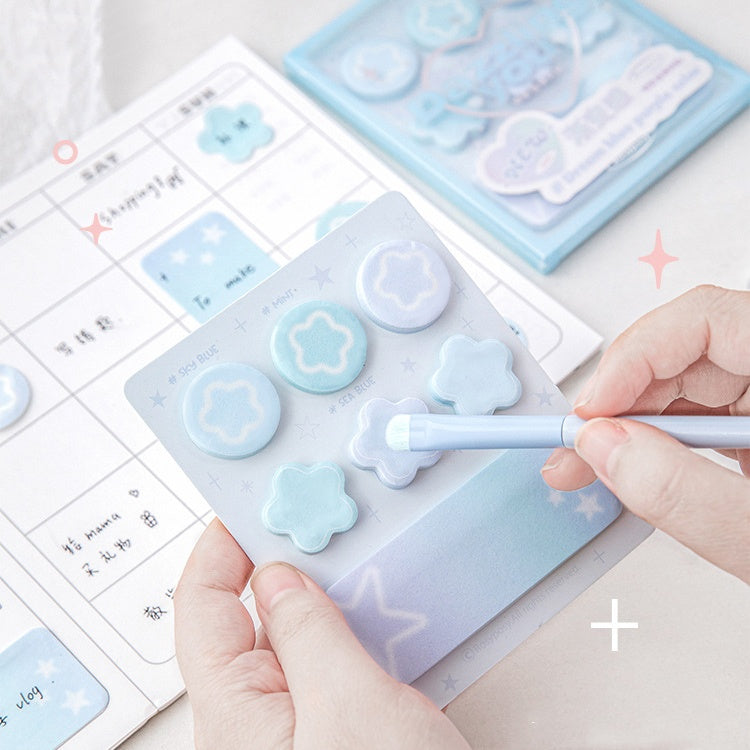 Eyeshadow Palette Sticky Notes – Gradient Aesthetic Index Tabs