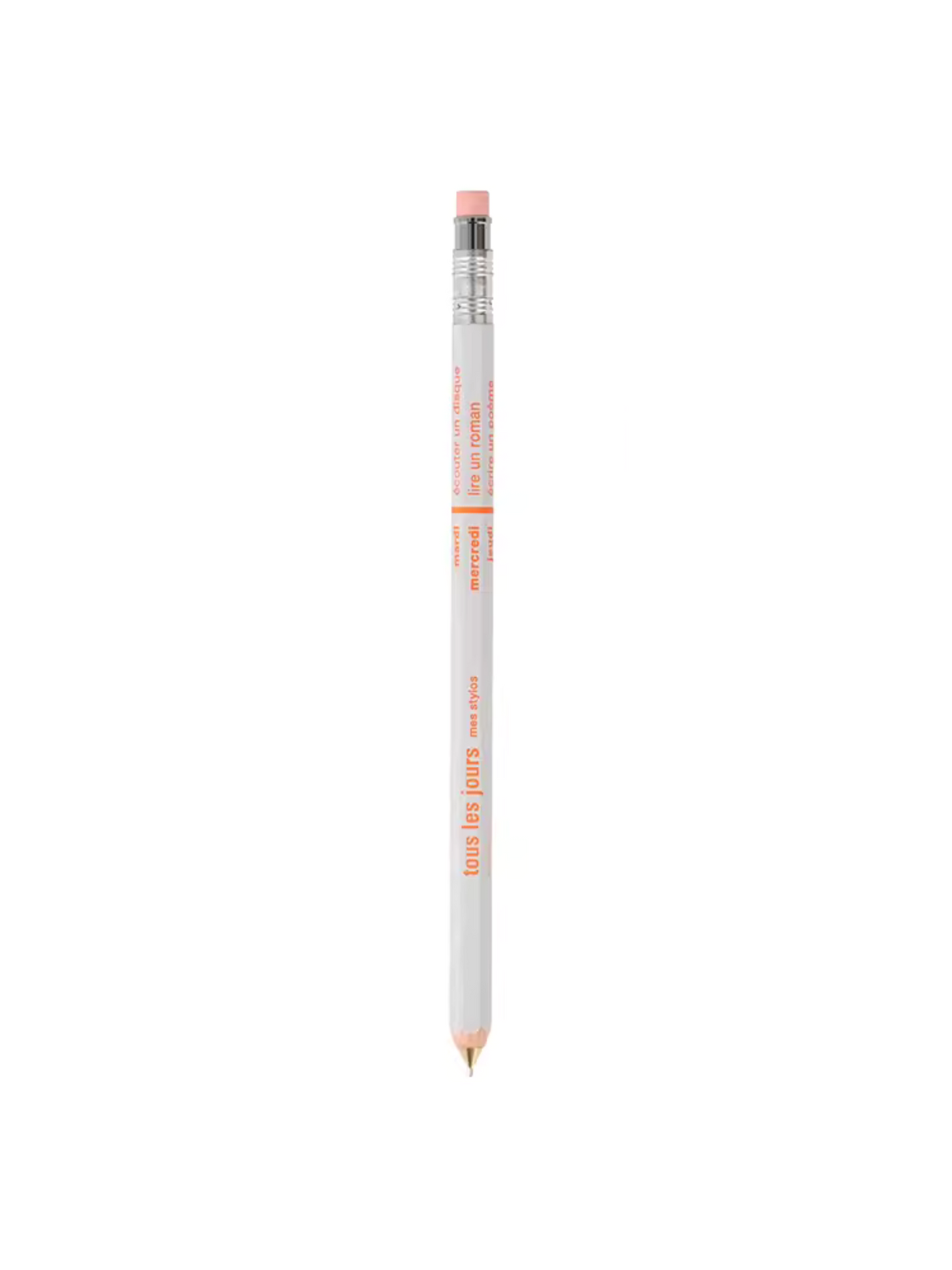 MARK'STYLE Series Macaron Color-Block Wooden Barrel Retractable Mechanical Pencil