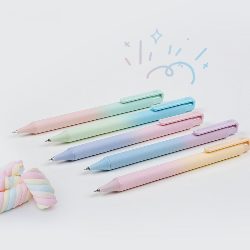 Stylo gel dégradé Cloud Cotton Candy 0,5 mm pour le Dreamy Heart - lot de 5