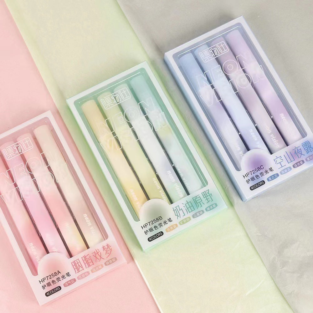 Gradient Blush Highlighters Stylish Instagram Markers-pack of 4