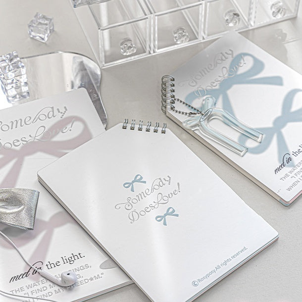 Ballet Angled Notebook – Spiral Bound Handwriting Notebook with Pendant and Stickers Included