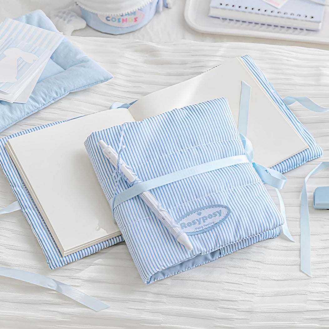 Soft Padded DIY Notebook with Strap & Card Slot – Sticky Notes Gift