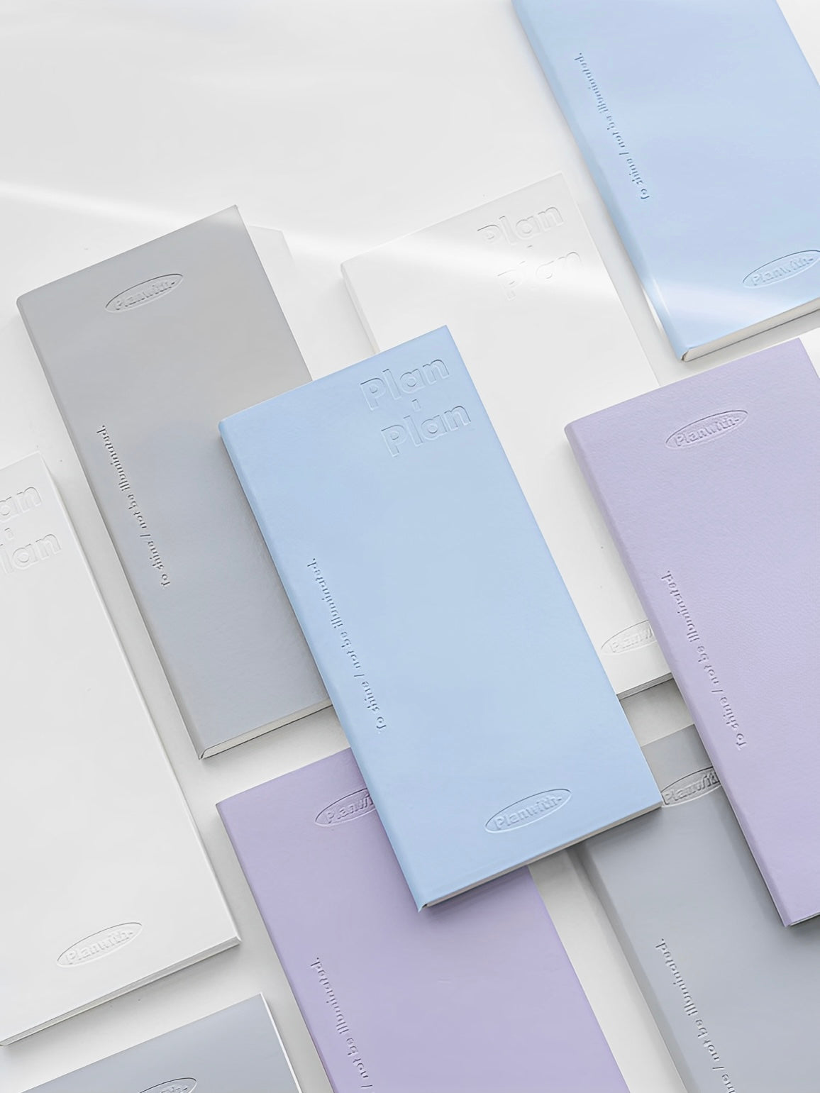 Minimalist PU Leather Cover Planner Notebook – Embossed, Clear Visual Layout for Organized Note-Taking