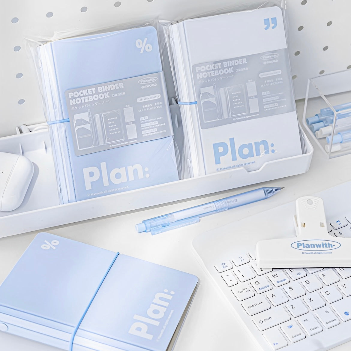 Multi-Function Pocket 6-Hole Binder Notebook – Portable Organizer for Receipts & Planning