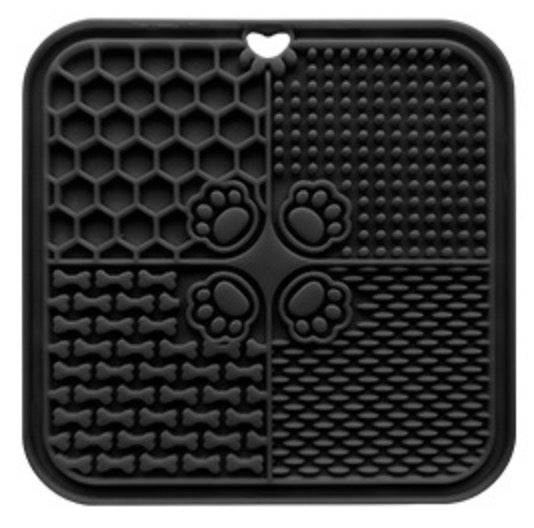 Slow Feeding Mat, Lick Mat Dog Bowls, Food Feeder for Dog Cat, Pet Lick Pad Anxiety Relief Feeding Mat withSuction, Multicolor
