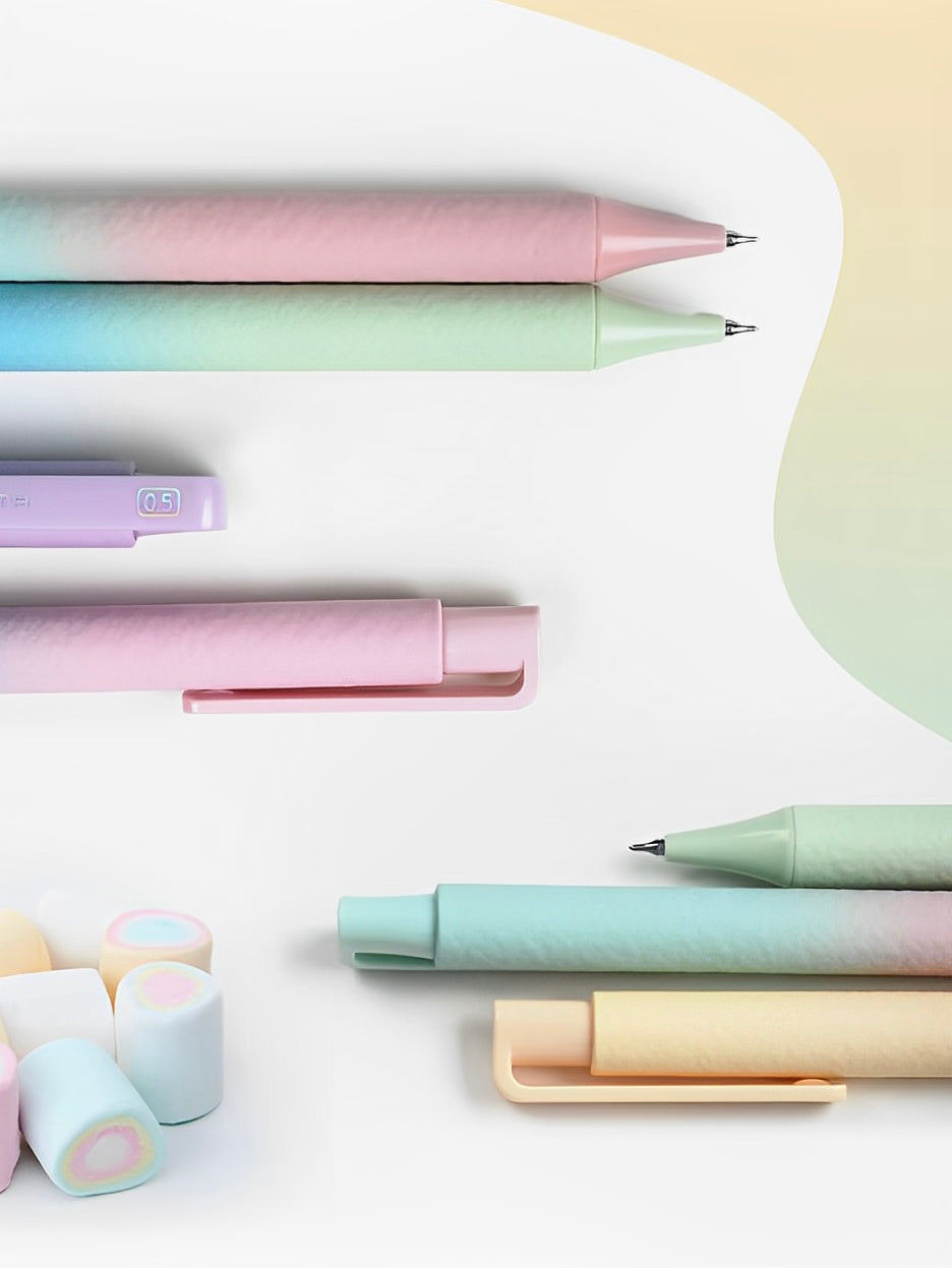 Stylo gel dégradé Cloud Cotton Candy 0,5 mm pour le Dreamy Heart - lot de 5