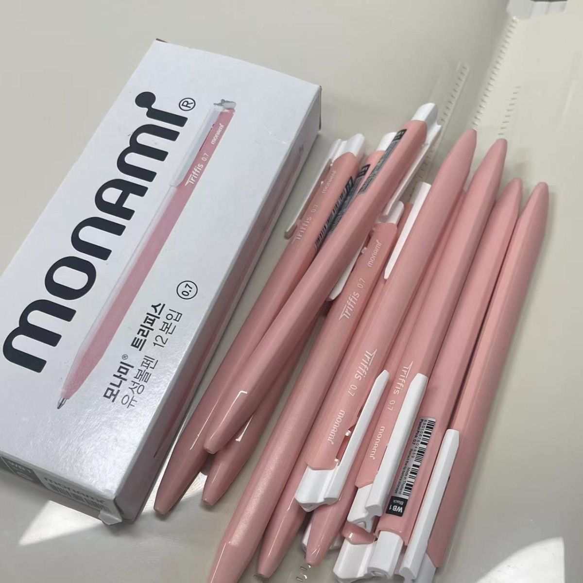 Minimalist Triangle Morandi Color 0.7mm Retractable Ballpoint Pen
