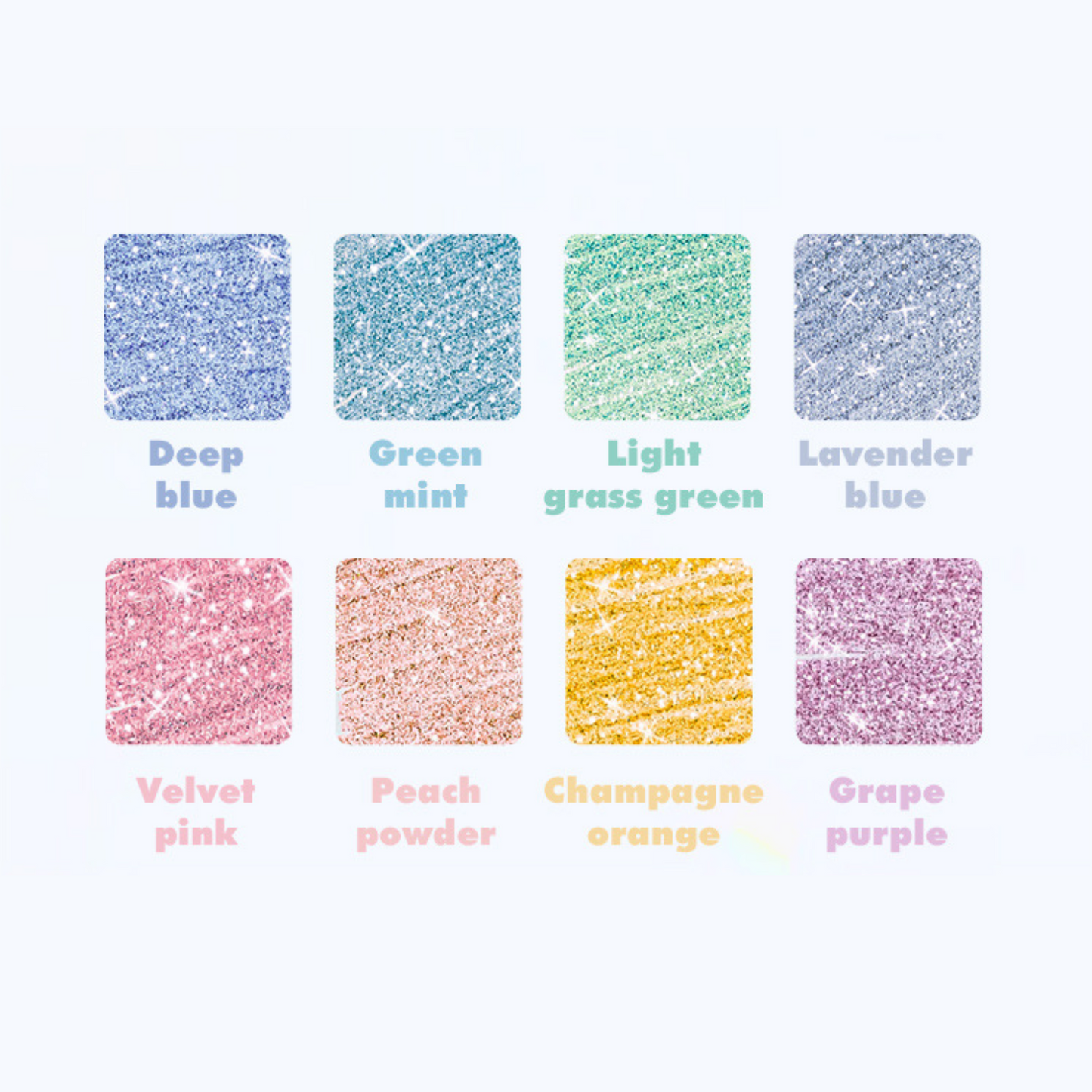 Cameo Shell Sparkle Highlighters-pack of 4