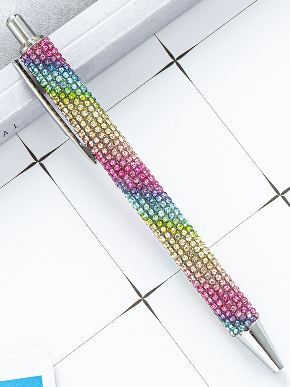 Full Rhinestone Retractable Ballpoint Pen Diamond Crystal