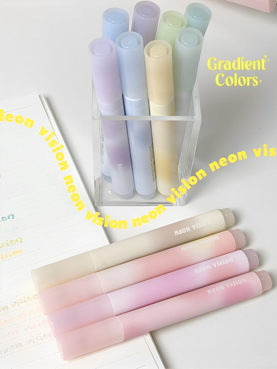 Gradient Blush Highlighters Stylish Instagram Markers-pack of 4