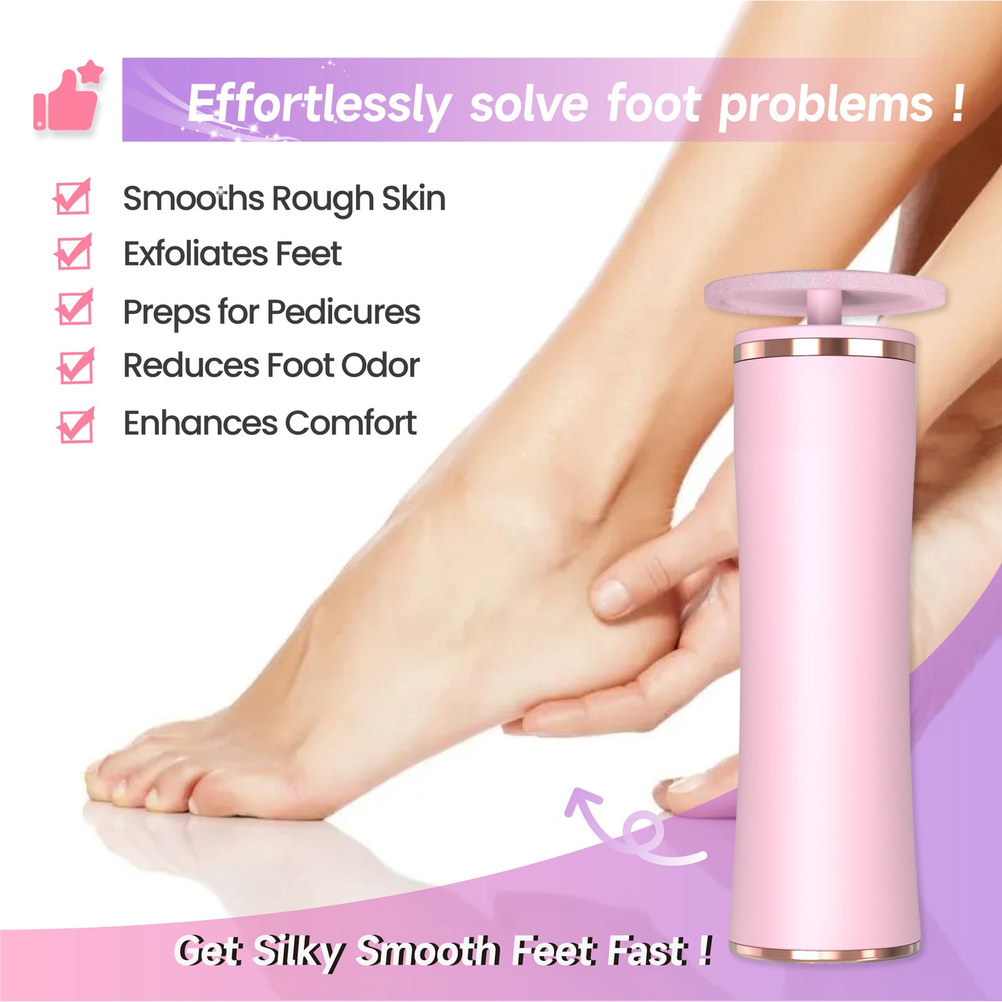 Summer Electric Foot file - Perfect for Back to School & Personal Care Manicure Nail Care machine kit Cutics Nail Art