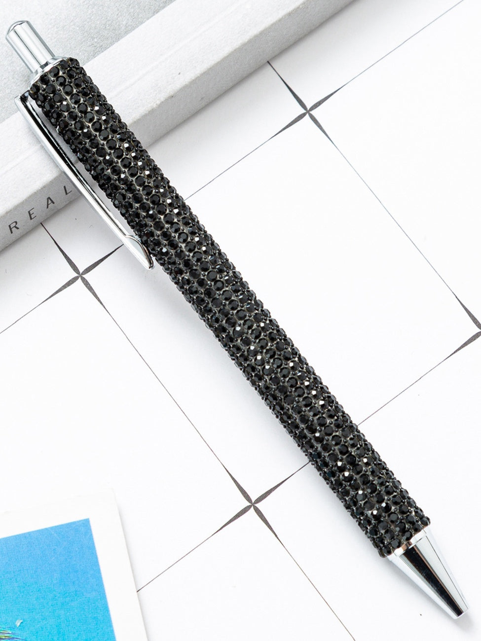 Full Rhinestone Retractable Ballpoint Pen Diamond Crystal