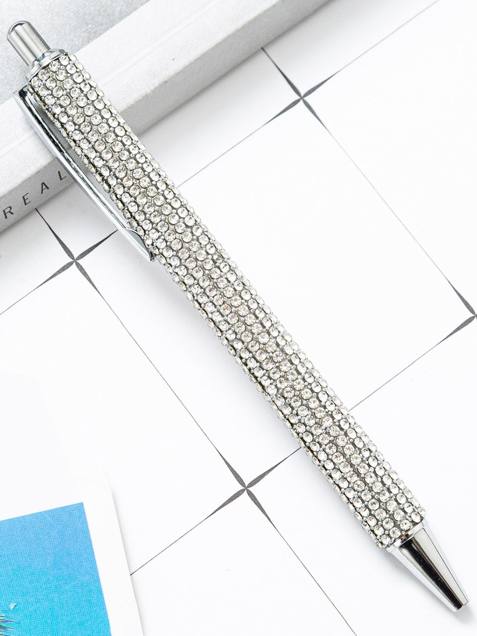 Full Rhinestone Retractable Ballpoint Pen Diamond Crystal