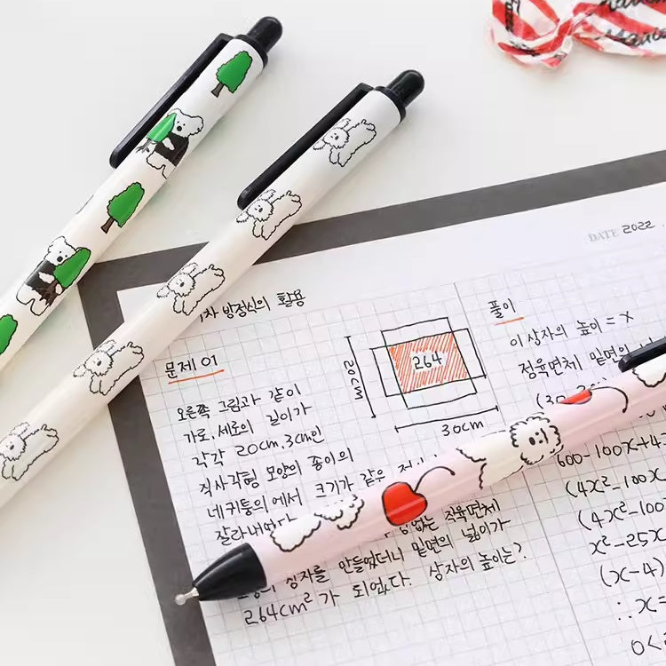 Cute Cartoon Pattern Matte Texture Press Ballpoint Pen