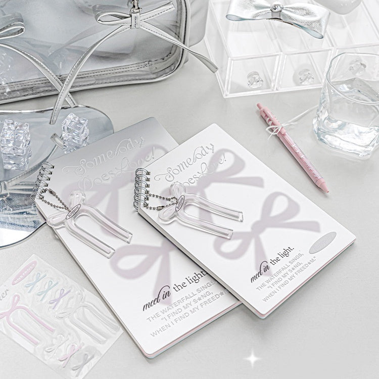 Ballet Angled Notebook – Spiral Bound Handwriting Notebook with Pendant and Stickers Included