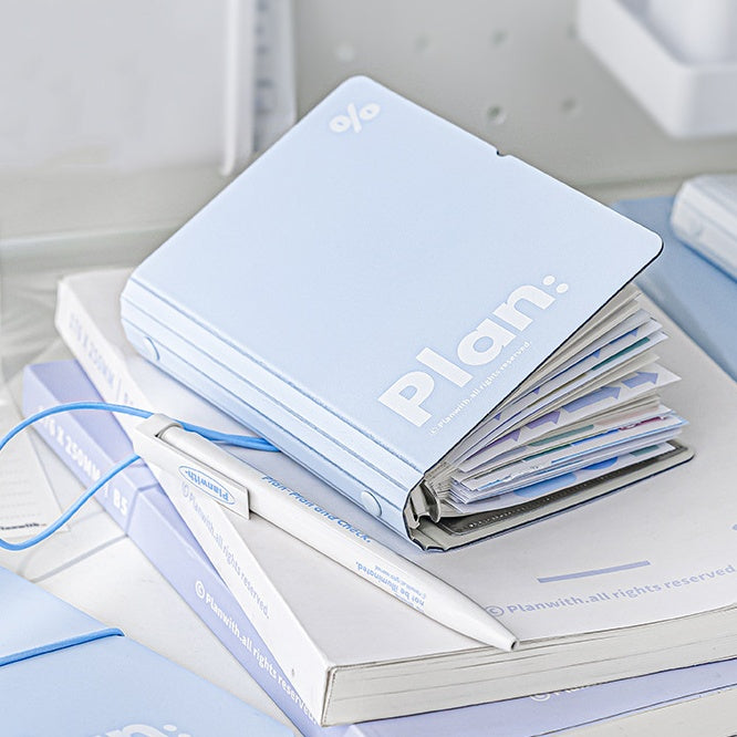 Multi-Function Pocket 6-Hole Binder Notebook – Portable Organizer for Receipts & Planning