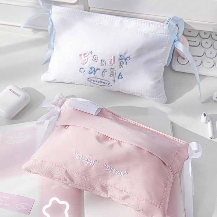 Stuffed Cotton Goodnight Pillow Pen Case