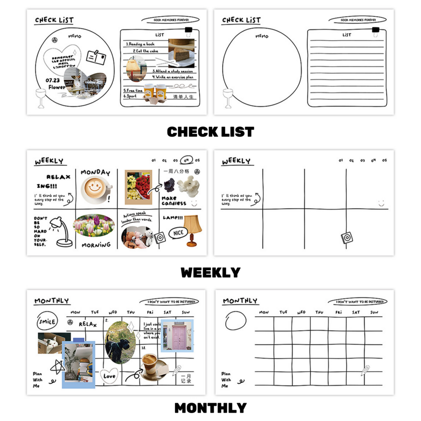 Joyful Memo Pad Series – Tearable, Non-Adhesive Notebooks for Journals, and Message Notes